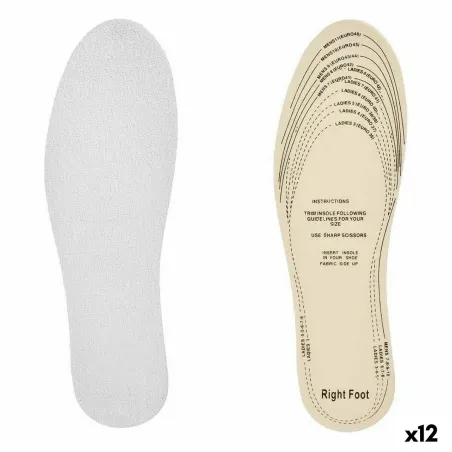 Sapluunat Sport Valkoinen Puuvilla Muovinen Lateksi 9,5 x 29,5 cm 11,5 x 0,5 x 36 cm (12 osaa)