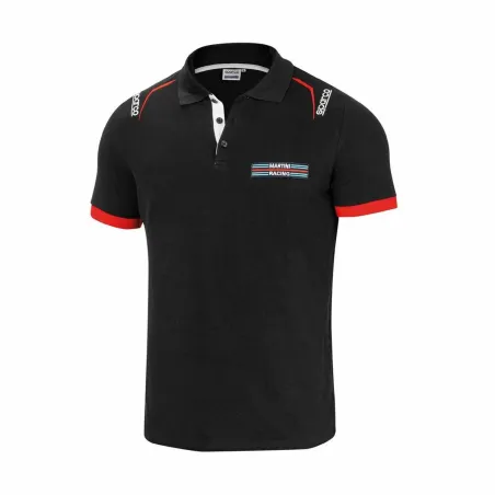 Lyhythihainen poolopaita Sparco Martini-R Musta