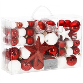 Kalėdinių eglutės papuošimų rinkinys Springos CA0860, 105 vnt.