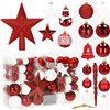 Kalėdinių eglutės papuošimų rinkinys Springos CA0860, 105 vnt.