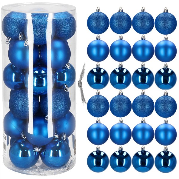 Kalėdinių eglutės dekoracijų rinkinys Springos CA0086, 24 vnt.