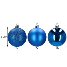 Kalėdinių eglutės dekoracijų rinkinys Springos CA0086, 24 vnt.