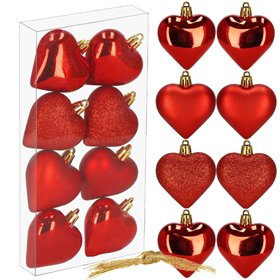 Ziemassvētku eglītes rotājumu komplekts Springos CA1156, 8 gab.