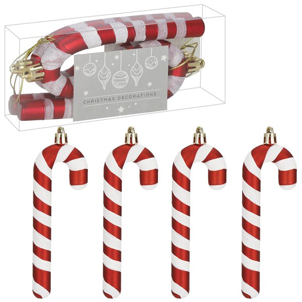 Kalėdinė dekoracija Springos CA1437, 14 cm, 4 vnt.