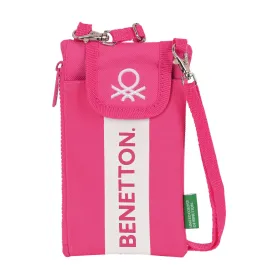 Piniginė Benetton Raspberry Mobiliojo telefono dėklas Fuksija
