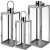 Серебряные фонари 38/49/63см 3 шт. Ruhhy 26477
