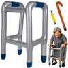 Inflatable walker with cane Ruhhy 26291