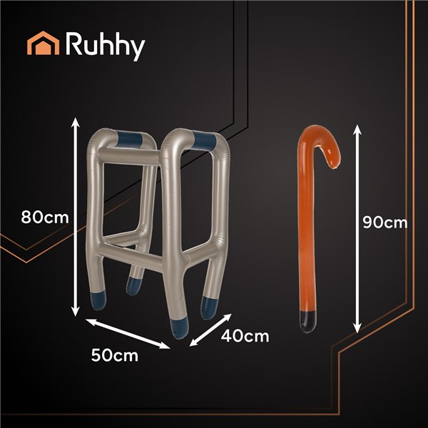 Inflatable walker with cane Ruhhy 26291