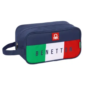 Kotelo matkatohveleille Benetton Flag Laivastonsininen 29 x 15 x 14 cm