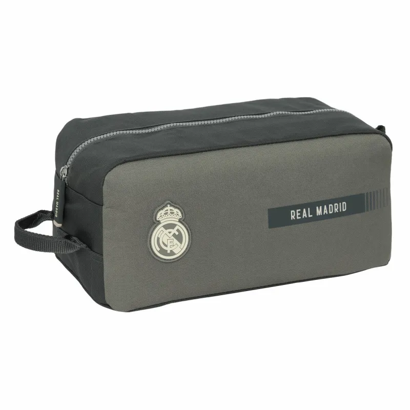 Kotelo matkatohveleille Real Madrid C.F. Harmaa 34 x 15 x 18 cm