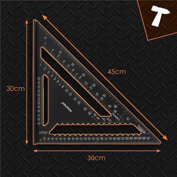 Carpenter&39s square 30x30cm Bigstreen 25874