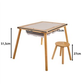 Kruzzel 26366 sensorinis stalas su kėde