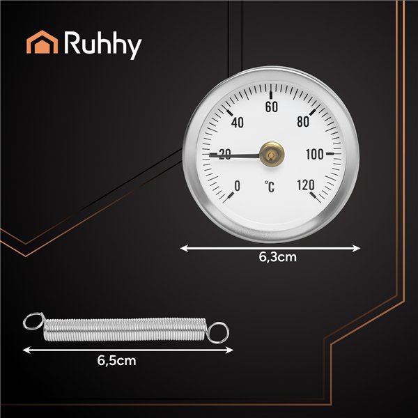 Ruhhy 26557 Dial Thermometer