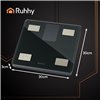 LCD bathroom scale - analytical black Ruhhy 20675