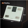 LCD bathroom scale - analytical white Ruhhy 20676
