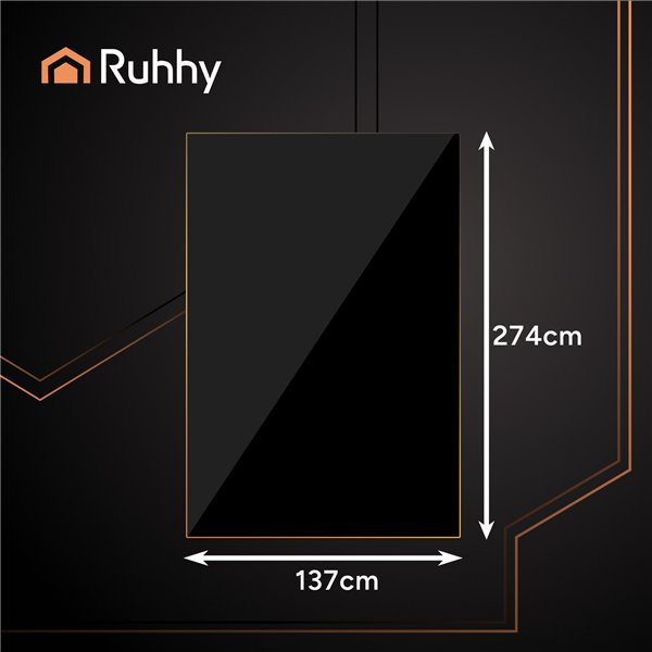 Decorative foil tablecloth black Ruhhy 26569