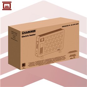 Electric heater - black Ziflo Kaminer 26403