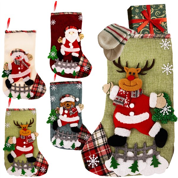 Christmas socks - decorative 4 pcs Ruhhy 26467