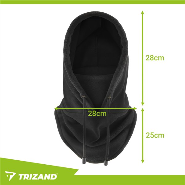 Žieminis šalikas - juodas Trizand 26127