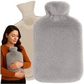 Rubber hot water bottle in a cover 3.5L Ruhhy 26384