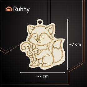 Mediniai žaisliukai dažymui, 24 vnt. Ruhhy 26471