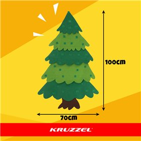 Kruzzel 26548 LED Felt Christmas Tree