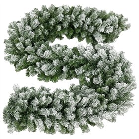 Sniegu padengta Kalėdų eglutės girlianda 2,7 m HQ Ruhhy 26244