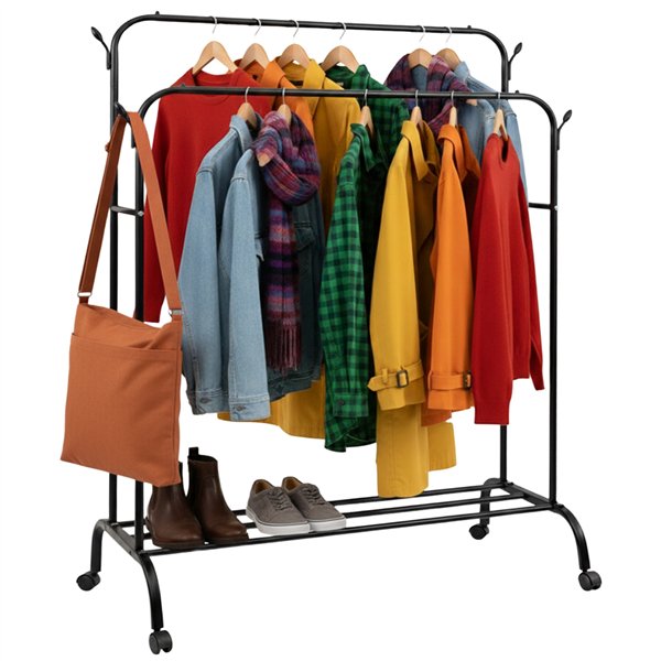 Ruhhy 27084 drabužių pakaba ant ratukų