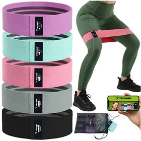 Set of exercise bands - 5 pcs Trizand 25877