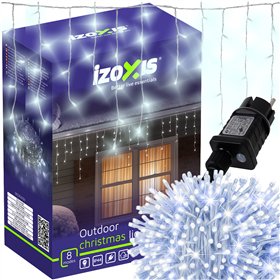 Lampki zew. 500LED 22,5m zimny biały Izoxis 26705