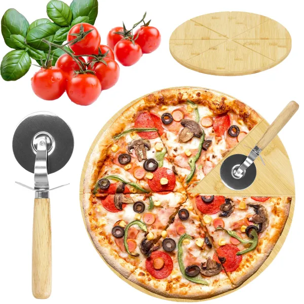 Pizzalauta + pizzaveitsi Springos KI0112