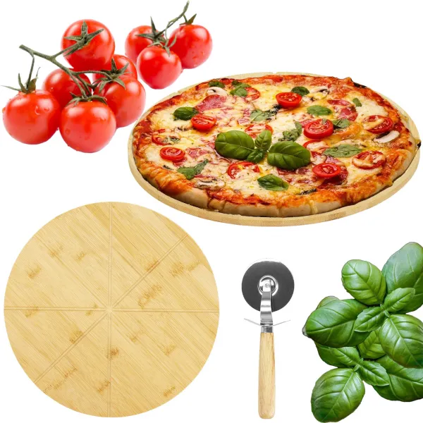 Pizzalauta + pizzaveitsi Springos KI0112