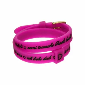 Sieviešu Aproce il mezzometro I LOVE YOU GOLD - BRACCIALE IN SILICONE/SILICONE BRACELET