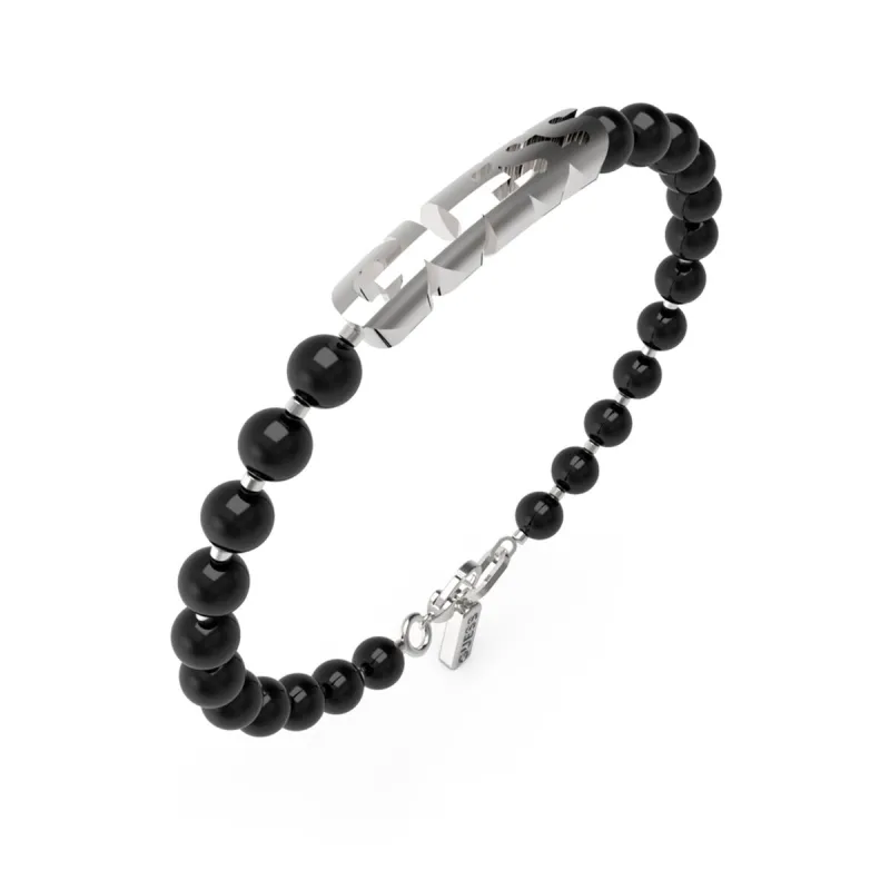 Meeste Käevõru Guess JUMB04059JWSTBKS Must
