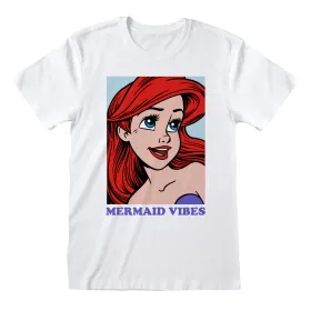 Marškinėliai su trumpomis rankovėmis The Little Mermaid Mermaid Vibes Balta Abiejų lyčių