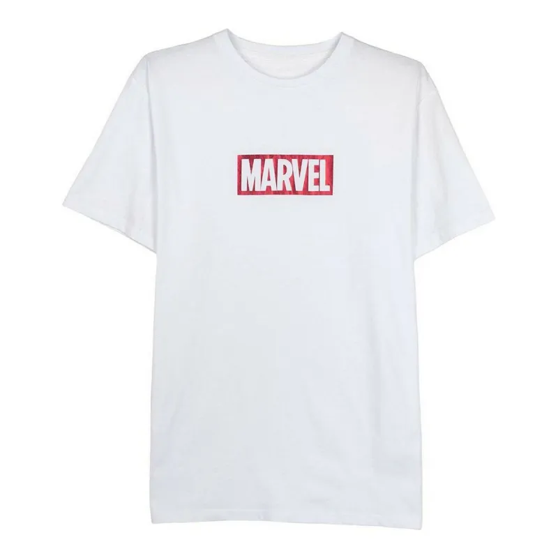 Miesten T-paita Marvel Valkoinen Aikuisten