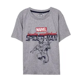 Lyhythihainen paita Spider-Man Harmaa Lasten