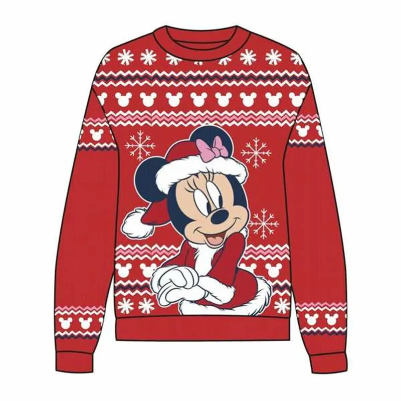 Свитер унисекс Minnie Mouse Красный
