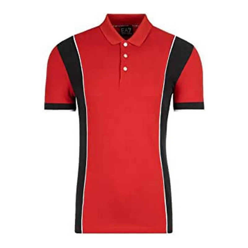 Miesten lyhythihainen poolopaita Armani Jeans C1450 Punainen