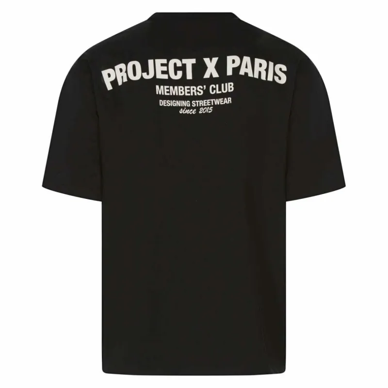 Vīriešu Krekls ar Īsām Piedurknēm Project X Paris 2410124 Melns