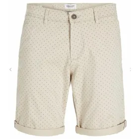 Šortsid Jack & Jones JPSTBOWIE SHORTS SA PRINTER MID 12230336 Beež