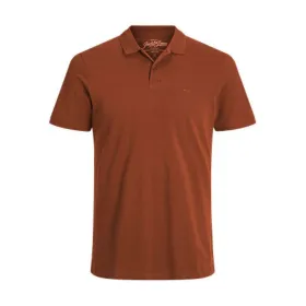 Miesten lyhythihainen poolopaita Jack & Jones JJEBASIC POLO SS NOS 12136516 Ruskea