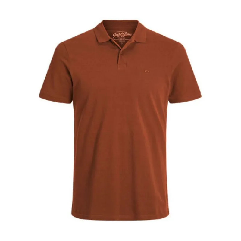 Поло с коротким рукавом мужское Jack & Jones JJEBASIC POLO SS NOS 12136516 Коричневый