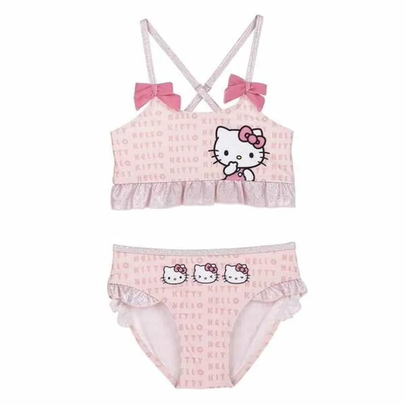 Divdaļīgs Peldkostīms Hello Kitty Gaiši Rozā