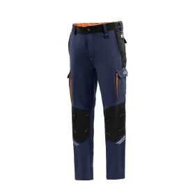 Pikad spordipüksid Sparco Tech TW Tumesinine Oranž