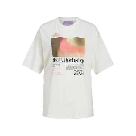 Naisten T-paita Jack & Jones Jxpaige Valkoinen