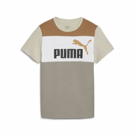 Child's Short Sleeve T-Shirt Puma Ess Block