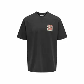 Miesten T-paita Only & Sons Ons7Up Rlx Ss Musta