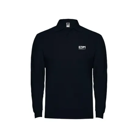 Мужское поло с длинным рукавом EDM Чёрный