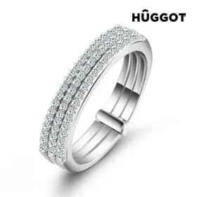 Hûggot Three 925 ehe hõbesõrmus tsirkoonidega